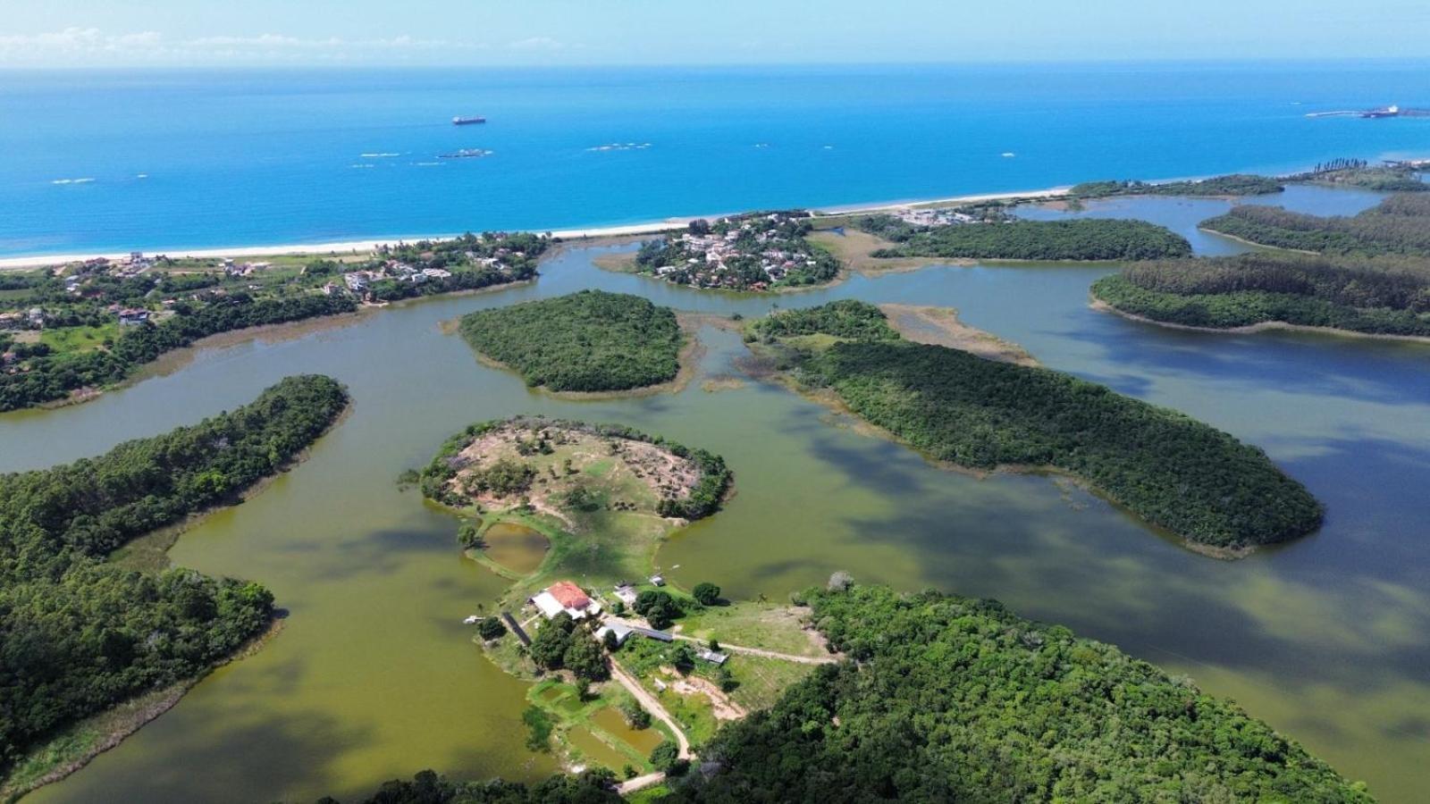 Pousada Peninsula Santa Rita Guarapari Bagian luar foto